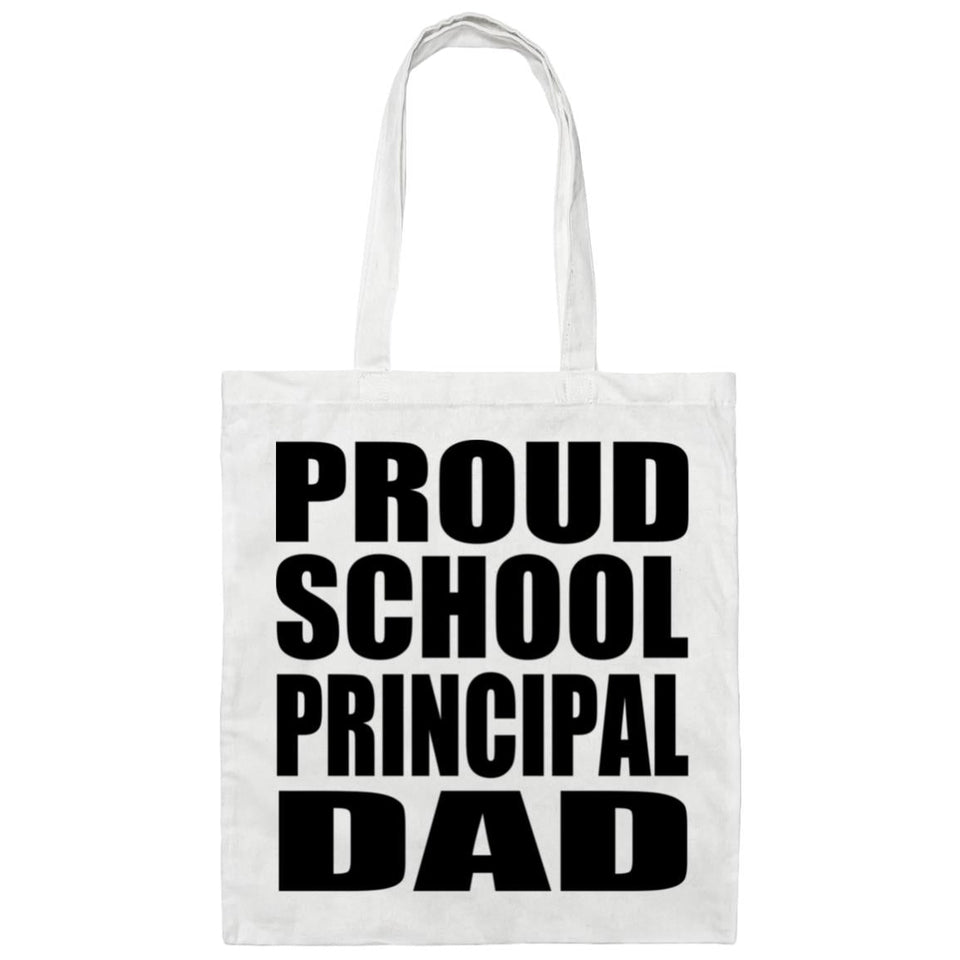 Proud School Principal Dad - Tote Bag White