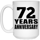72nd Anniversary 72 Years - 15 Oz Coffee Mug
