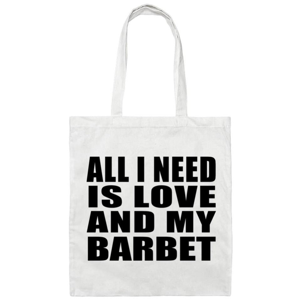 All I Need Is Love And My Barbet - Tote Bag White