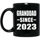 Granddad Since 2023 - 11oz Coffee Mug Black