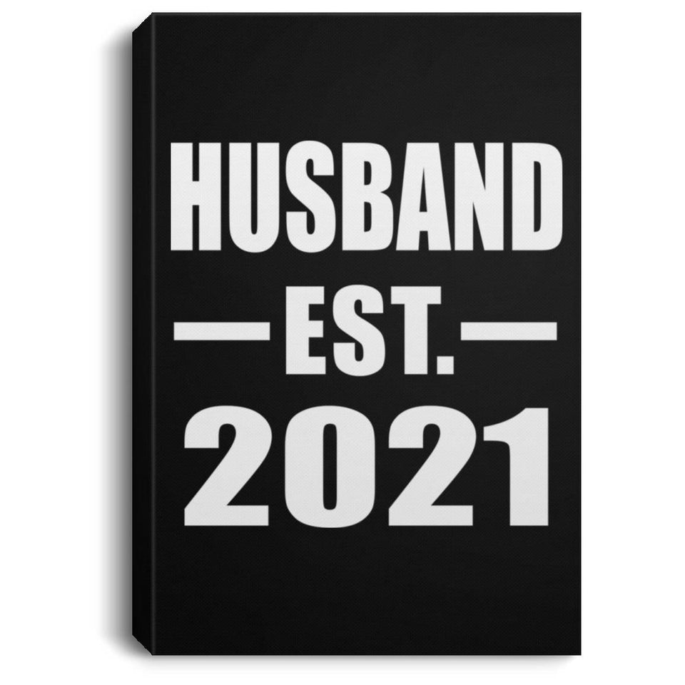Husband Established EST. 2021 - Canvas Portrait