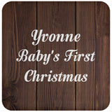 Yvonne Baby's First Christmas - Drink Coaster D