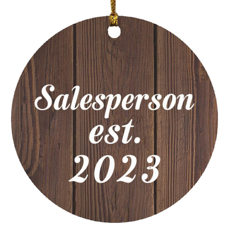 Salesperson Established Est. 2023 - Circle Ornament D
