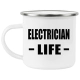 Electrician Life - 12oz Camping Mug