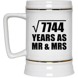 88th Anniversary Square Root of 7744 Years As Mr & Mrs - Beer Stein