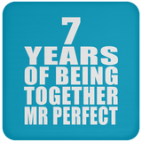 7th Anniversary 7 Years Of Being Mr Perfect - Drink Coaster