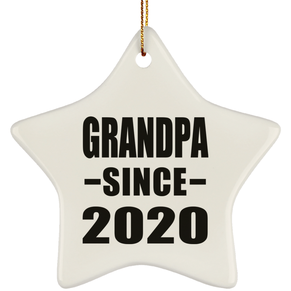 Grandpa Since 2020 - Star Ornament