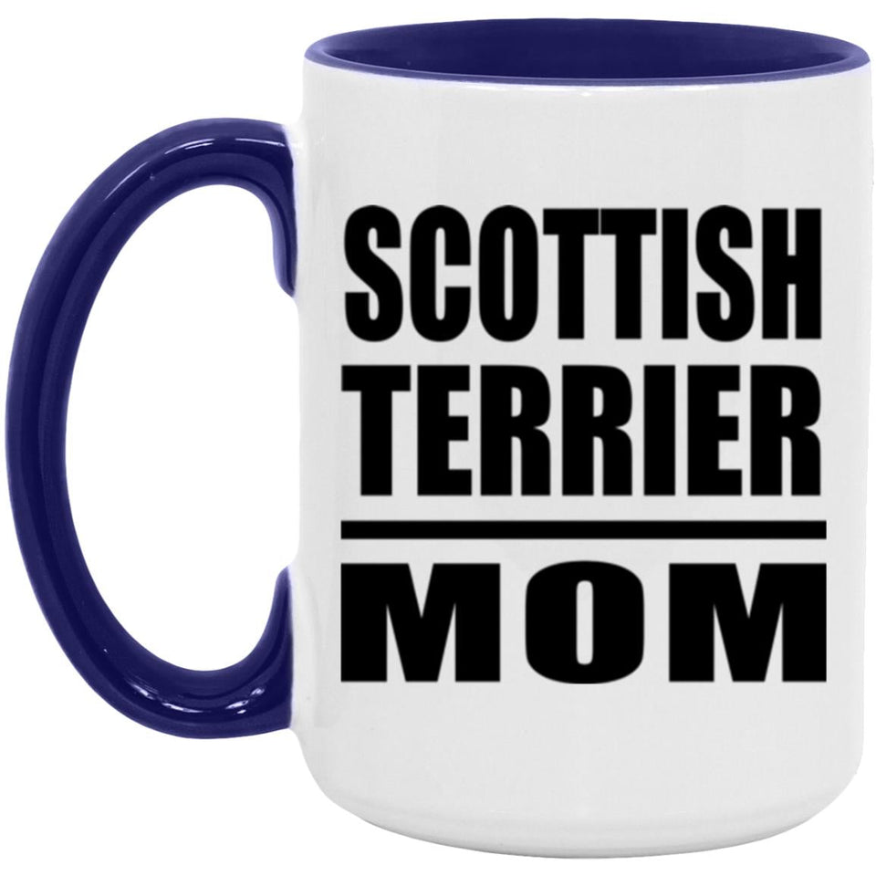 Scottish Terrier Mom - 15oz Accent Mug Purple