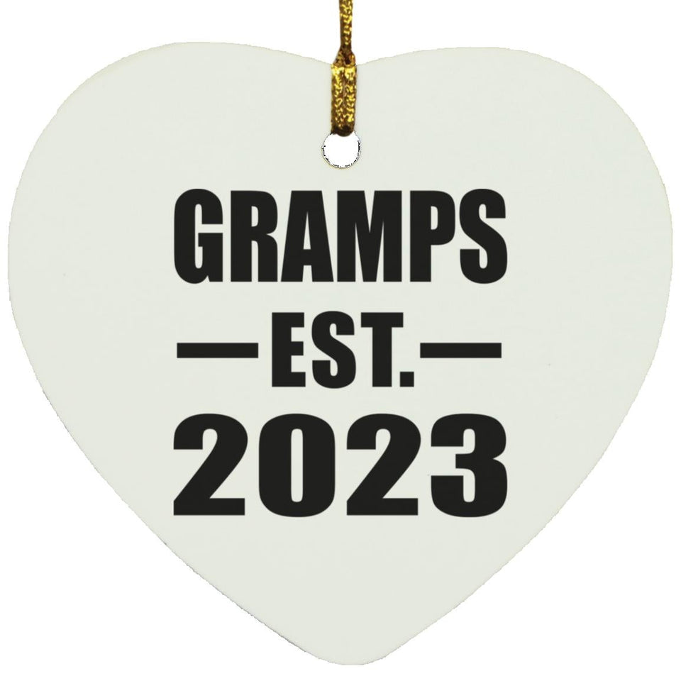 Gramps Established EST. 2023 - Heart Ornament