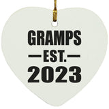 Gramps Established EST. 2023 - Heart Ornament