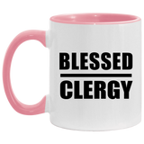 Blessed Clergy - 11oz Accent Mug Pink