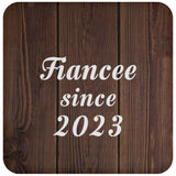 Fiancee Since 2023 - Drink Coaster D