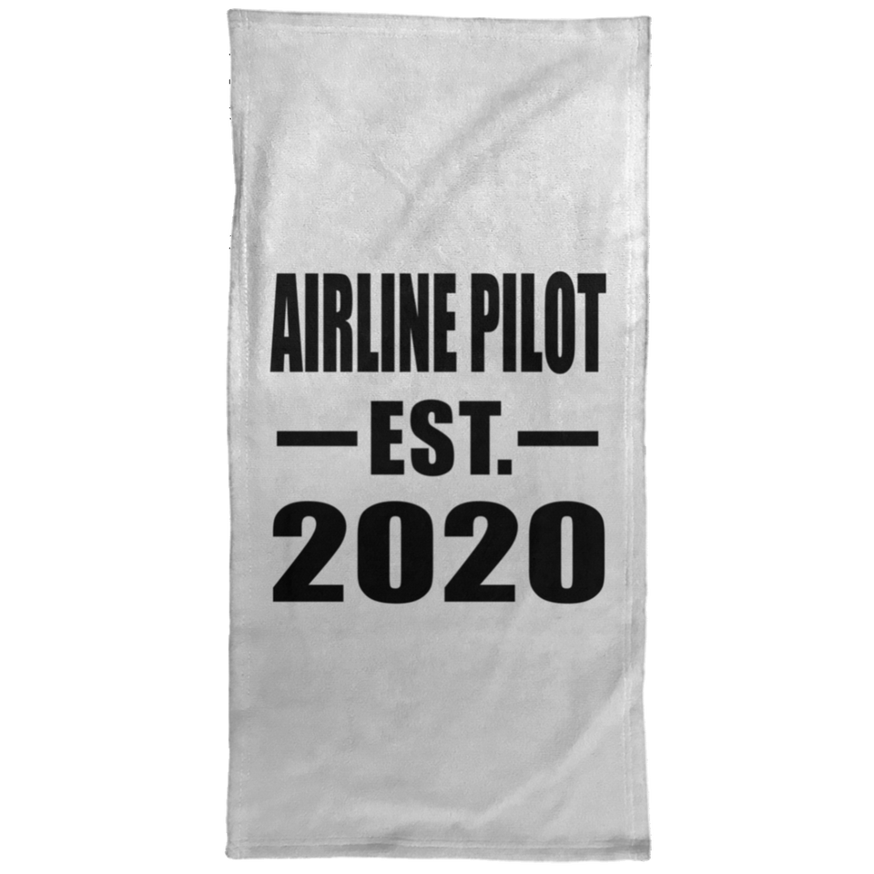 Airline Pilot Established EST. 2020 - Hand Towel