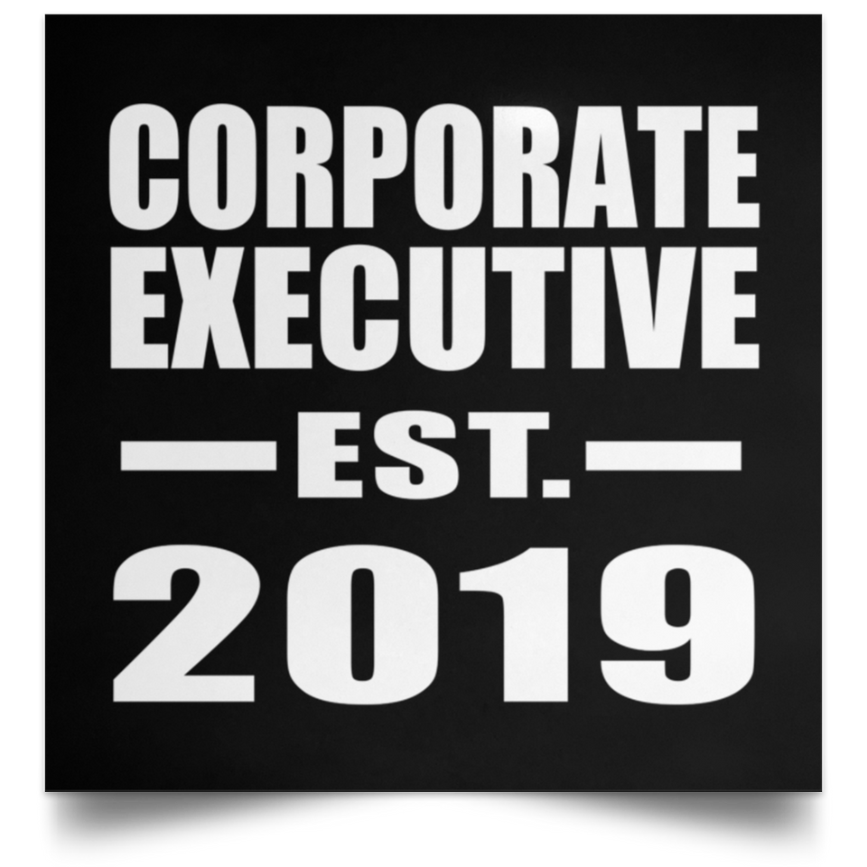 Corporate Executive Established EST. 2019 - Poster Square