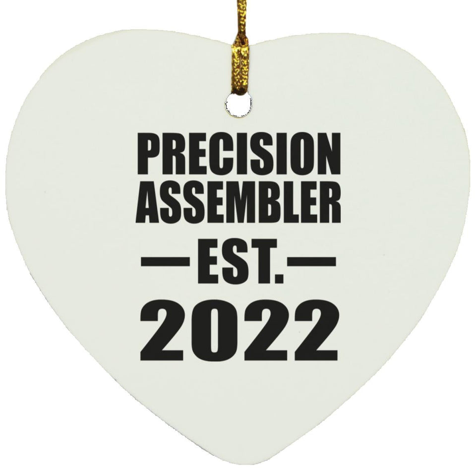 Precision Assembler Established EST. 2022 - Heart Ornament