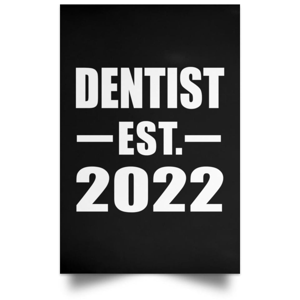Dentist Established EST. 2022 - Poster Portrait