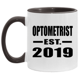 Optometrist Established EST. 2019 - 11oz Accent Mug Black