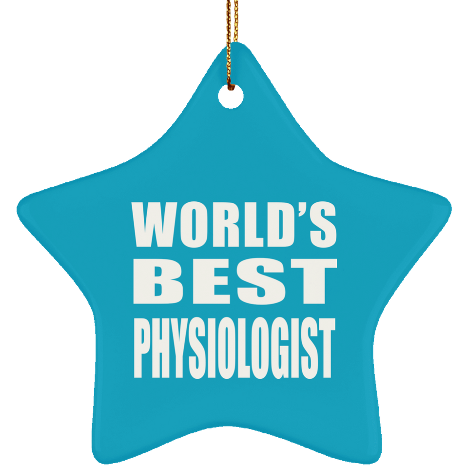 World's Best Physiologist - Star Ornament