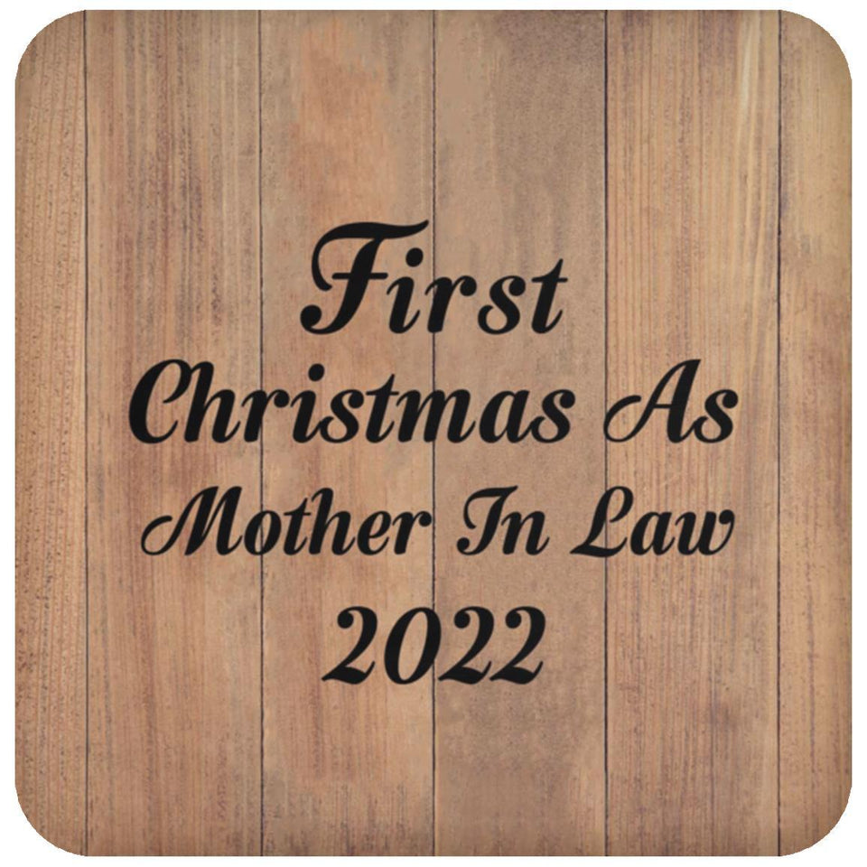 First Christmas As Mother In Law 2022 - Drink Coaster C