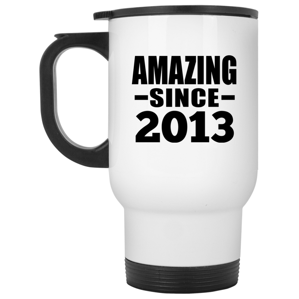 11th Birthday Amazing Since 2013 - White Travel Mug