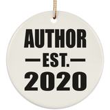 Author Established EST. 2020 - Circle Ornament