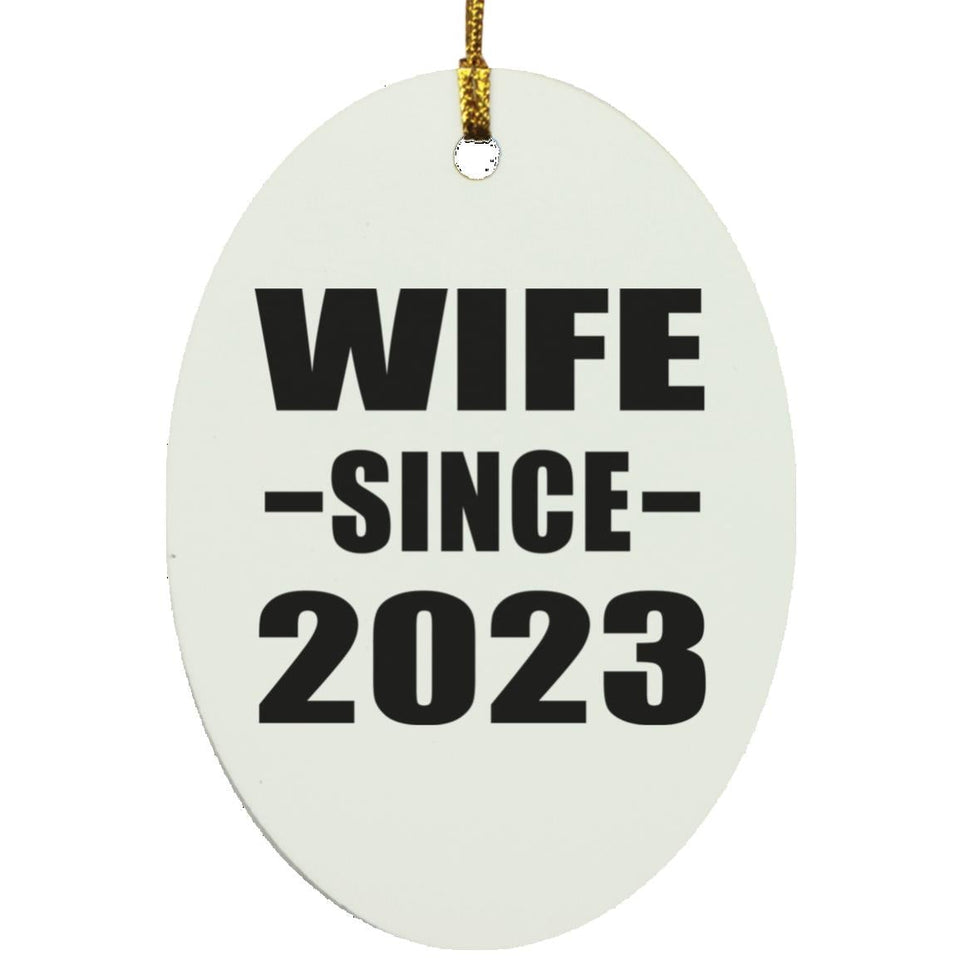 Wife Since 2023 - Oval Ornament