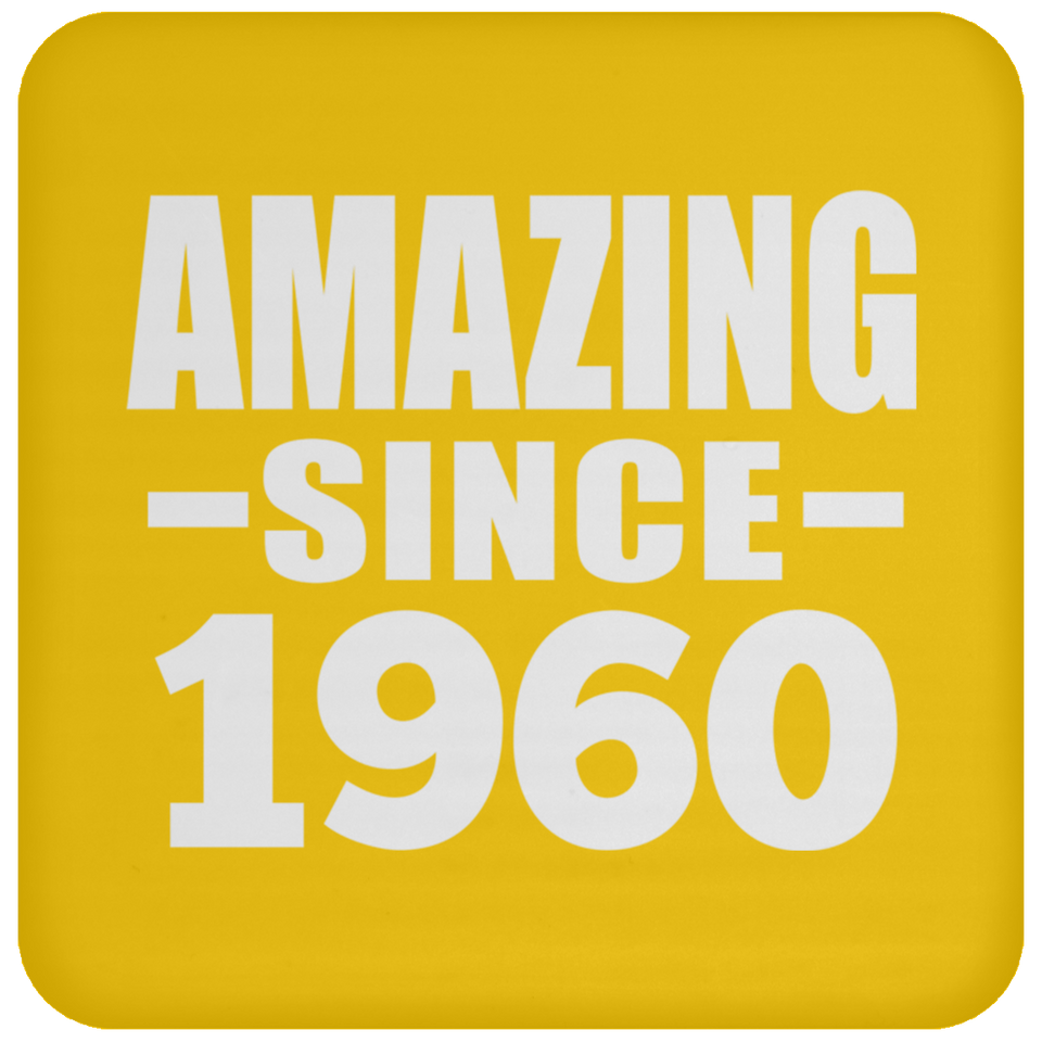64th Birthday Amazing Since 1960 - Drink Coaster