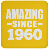 64th Birthday Amazing Since 1960 - Drink Coaster