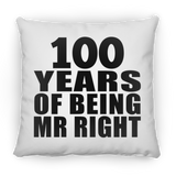 100th Anniversary 100 Years Of Being Mr Right - Throw Pillow