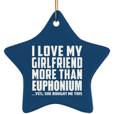 I Love My Girlfriend More Than Euphonium - Star Ornament