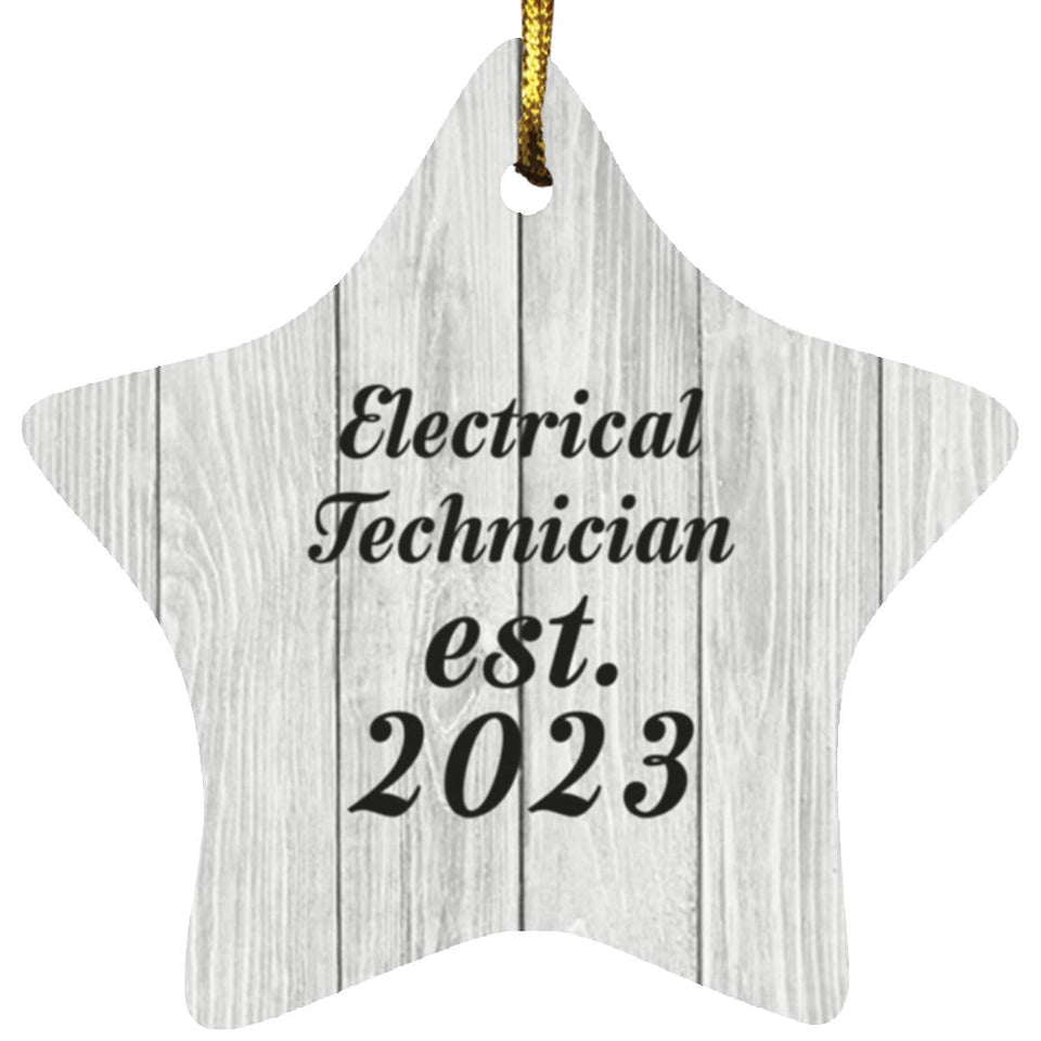 Electrical Technician Established Est. 2023 - Star Ornament F