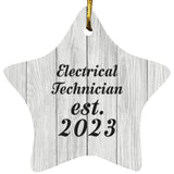 Electrical Technician Established Est. 2023 - Star Ornament F