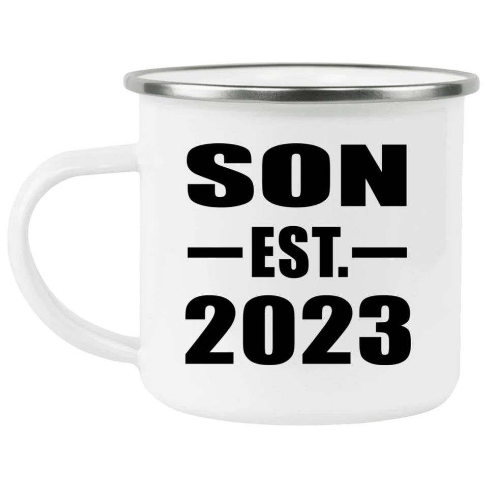 Son Established EST. 2023 - 12oz Camping Mug