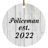 Policeman Established Est. 2022 - Circle Ornament F