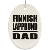 Finnish Lapphund Dad - Oval Ornament