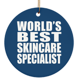 World's Best Skincare Specialist - Circle Ornament