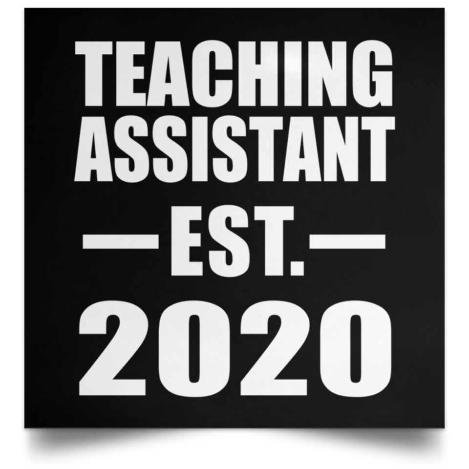 Teaching Assistant Established EST. 2020 - Poster Square