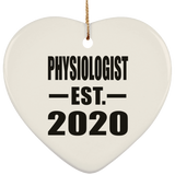 Physiologist Established EST. 2020 - Heart Ornament