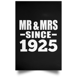 99th Anniversary Mr & Mrs Since 1925 - Poster Portrait