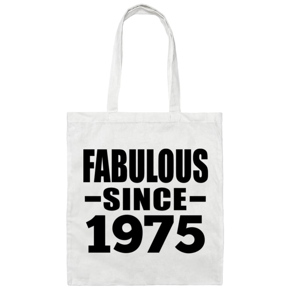49th Birthday Fabulous Since 1975 - Tote Bag White