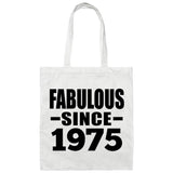 49th Birthday Fabulous Since 1975 - Tote Bag White