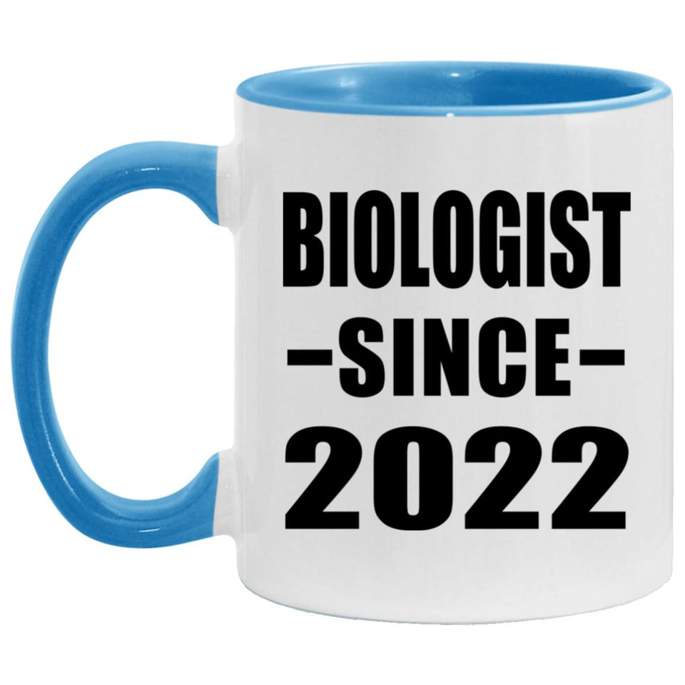 Biologist Since 2022 - 11oz Accent Mug Blue