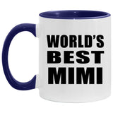 World's Best Mimi - 11oz Accent Mug Purple
