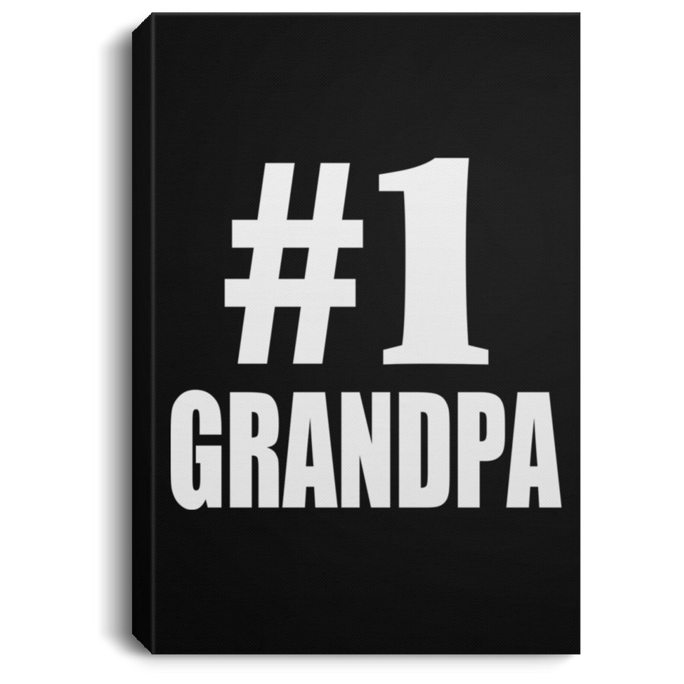 Number One #1 Grandpa - Canvas Portrait