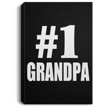 Number One #1 Grandpa - Canvas Portrait