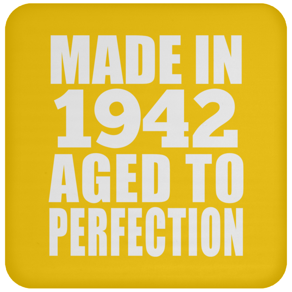 82nd Birthday Made In 1942 Aged to Perfection - Drink Coaster