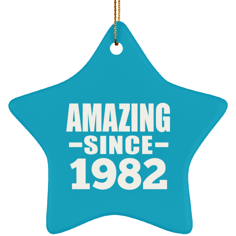 42nd Birthday Amazing Since 1982 - Star Ornament