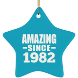 42nd Birthday Amazing Since 1982 - Star Ornament