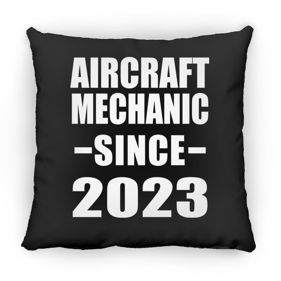 Aircraft Mechanic Since 2023 - Throw Pillow Black