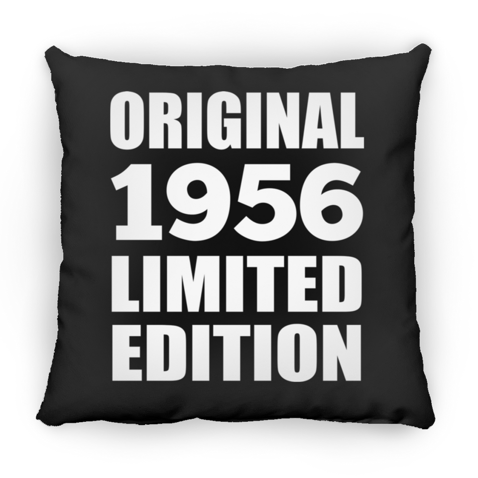 68th Birthday Original 1956 Limited Edition - Throw Pillow Black